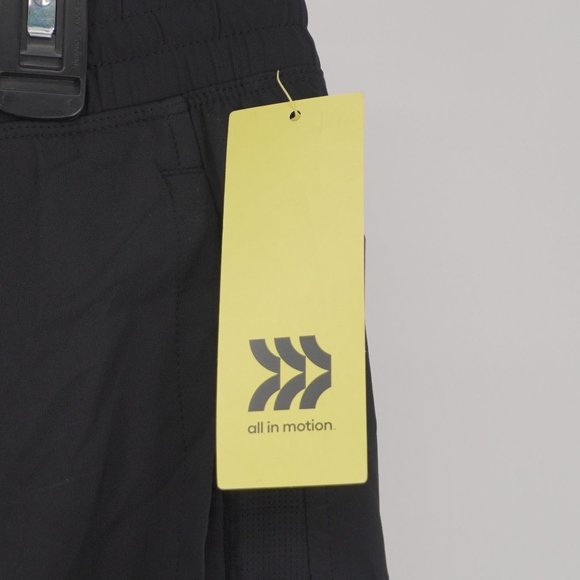 all in motion NWT Men's Black Lined Run Shorts Big & Tall Sz 2XL Pockets - Picture 4 of 4